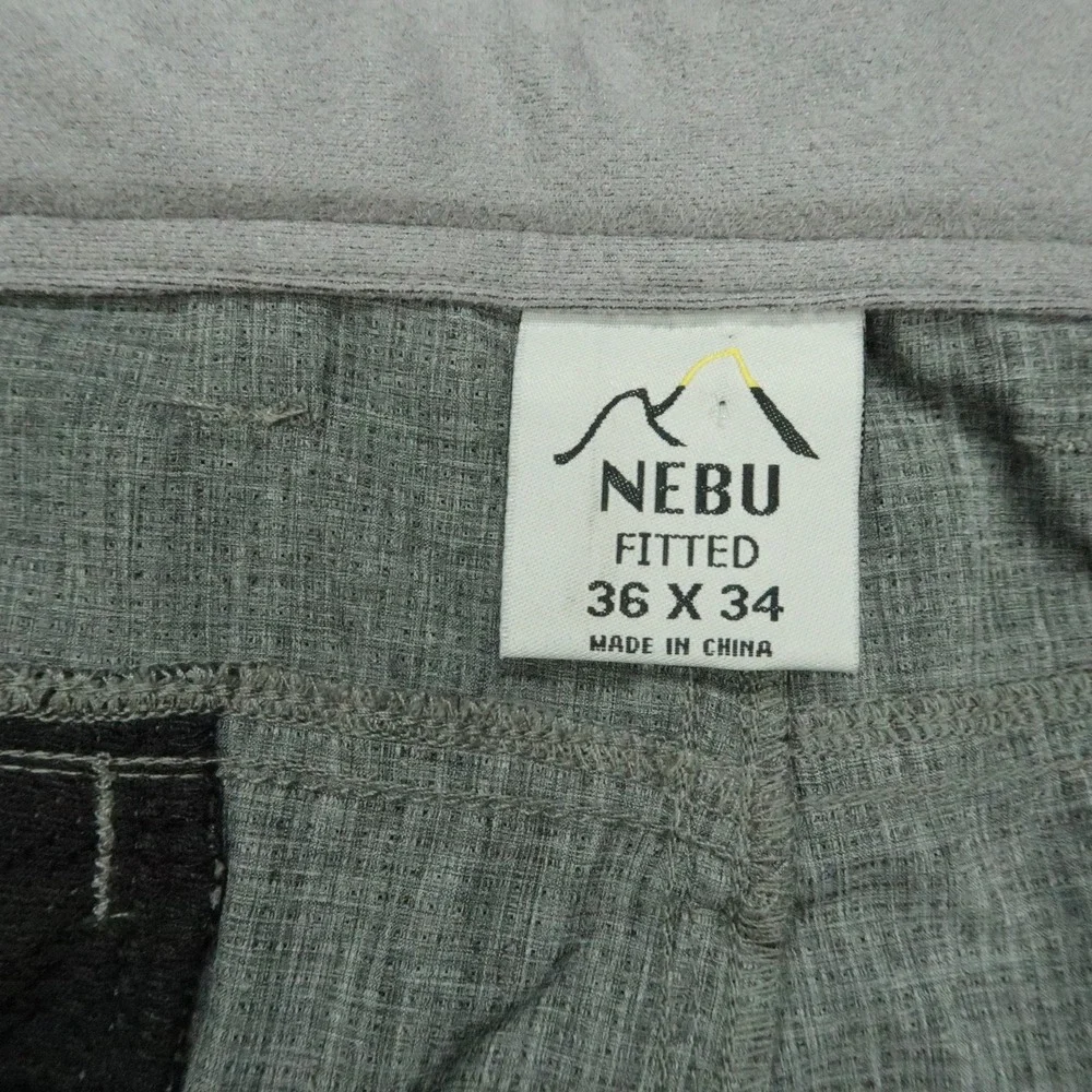 Nebu Pants Mens 36x34 Gray The B-52 Summit Straight Hiking Performance